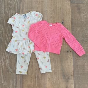 Size 3 - Gap ice cream and sweater set